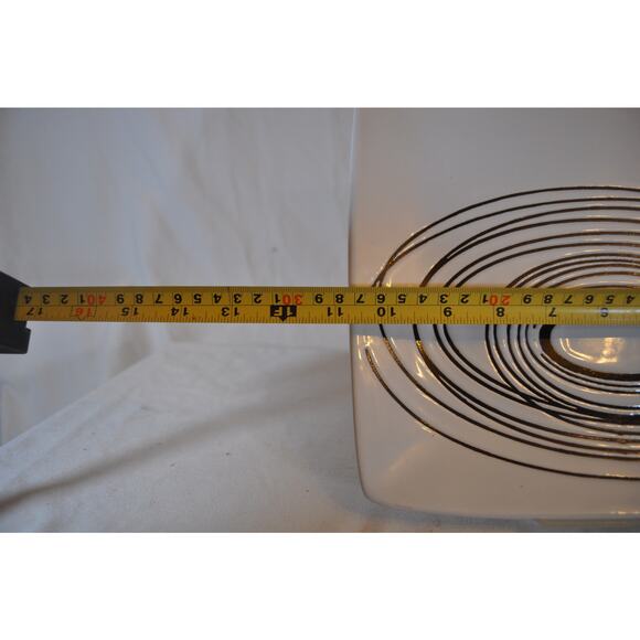 Concentric Circles Dinner Plate by Blum - 11" x 11" - Picture 2 of 5